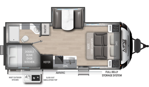 View 2023 Cruiser RV MPG 2200BH complete specs and manufacturer brochures