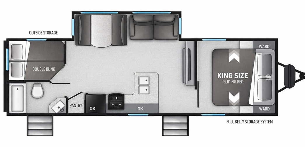 View 2023 Cruiser RV Radiance 27DD complete specs and manufacturer brochures