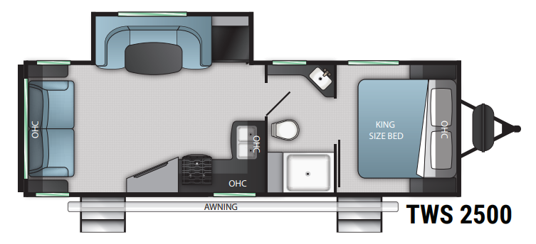 View 2023 Cruiser RV Twilight Signature TWS-2500 complete specs and manufacturer brochures