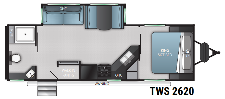View 2023 Cruiser RV Twilight Signature TWS-2620 complete specs and manufacturer brochures