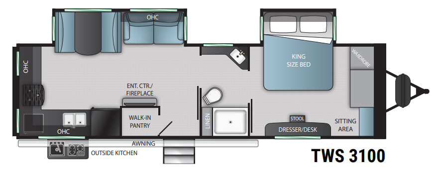View 2023 Cruiser RV Twilight Signature TWS-3100 complete specs and manufacturer brochures