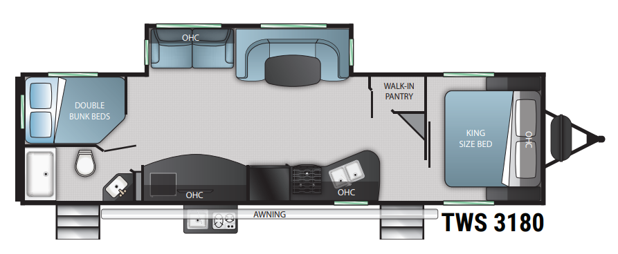 View 2023 Cruiser RV Twilight Signature TWS-3180 complete specs and manufacturer brochures