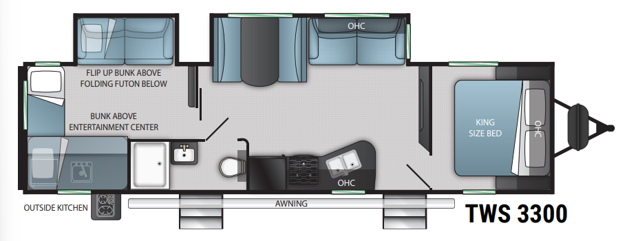 View 2023 Cruiser RV Twilight Signature TWS-3300 complete specs and manufacturer brochures