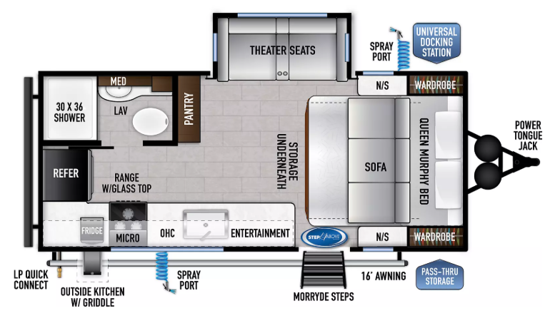 View 2023 East to West Silver Lake 18MMB complete specs and manufacturer brochures