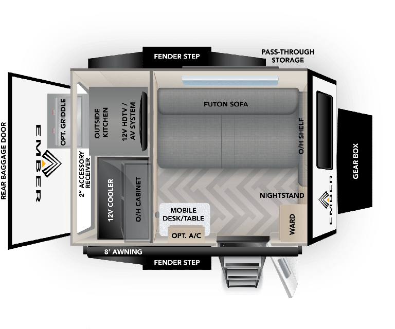 View 2023 Ember RV Overland ROK complete specs and manufacturer brochures