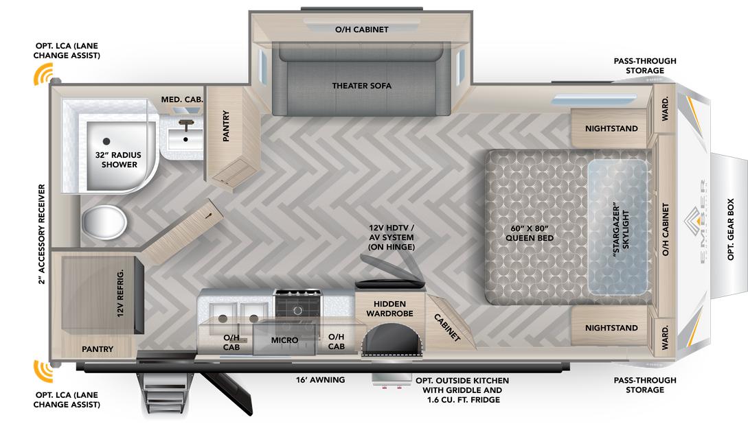 View 2023 Ember RV Touring Edition 20FB complete specs and manufacturer brochures