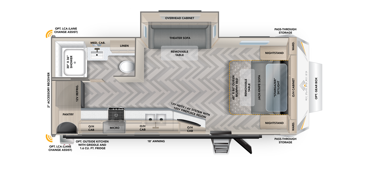 View 2023 Ember RV Touring Edition 21MRK complete specs and manufacturer brochures