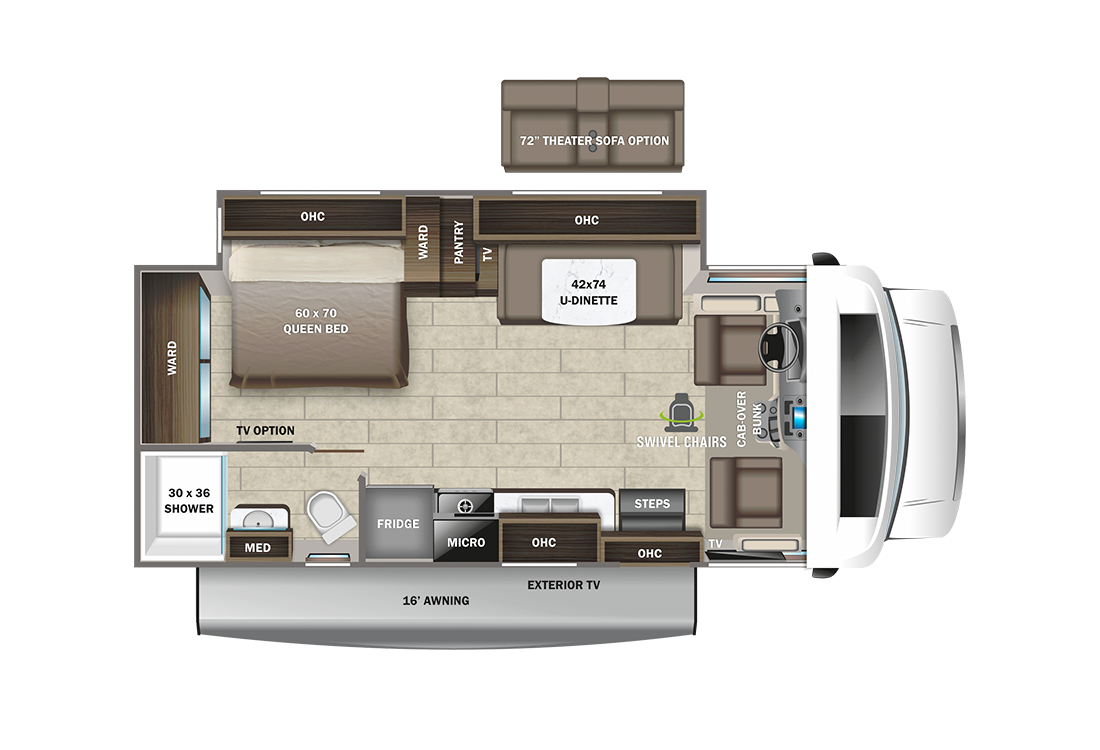 View 2023 Entegra Coach Odyssey 24B complete specs and manufacturer brochures