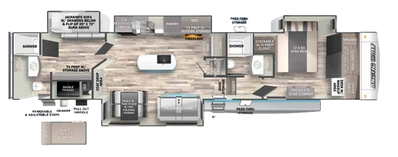 View 2023 Forest River Arctic Wolf 3810SUITE complete specs and manufacturer brochures