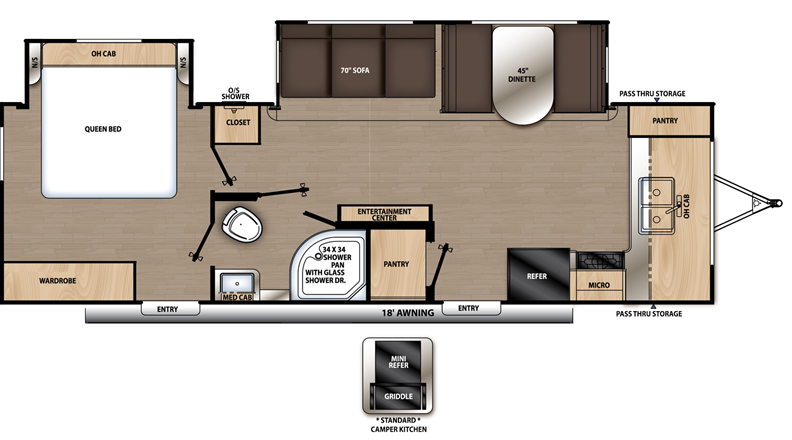 View 2023 Forest River Aurora 26FKDS complete specs and manufacturer brochures