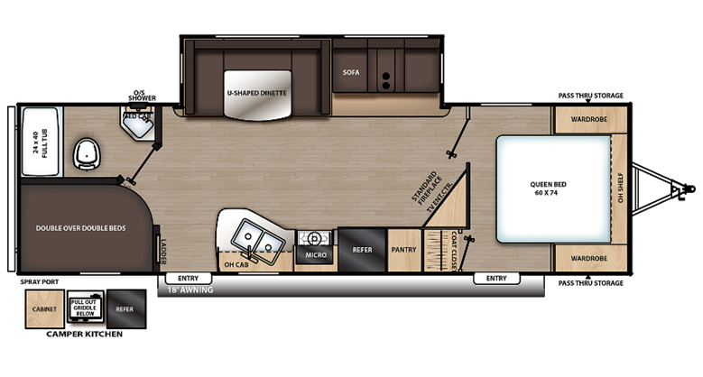 View 2023 Forest River Aurora 28BHS complete specs and manufacturer brochures