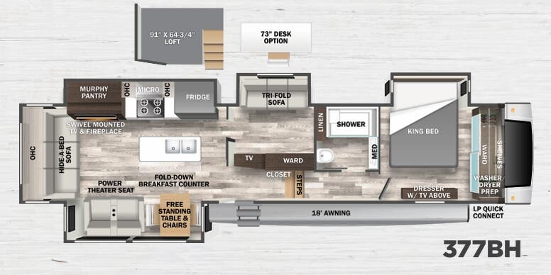 View 2023 Forest River Cedar Creek 377BH complete specs and manufacturer brochures