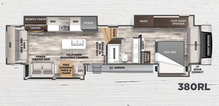 View 2023 Forest River Cedar Creek 380RL complete specs and manufacturer brochures
