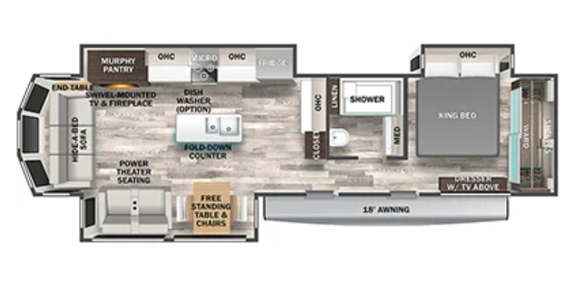 View 2023 Forest River Cedar Creek Cottage 40CRS complete specs and manufacturer brochures