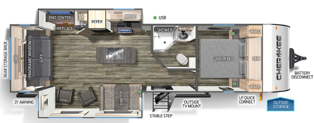 View 2023 Forest River Cherokee 274WK complete specs and manufacturer brochures