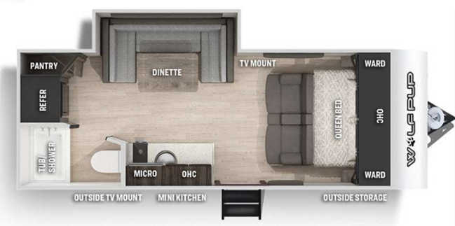 View 2023 Forest River Cherokee Wolf Pup 16PF complete specs and manufacturer brochures