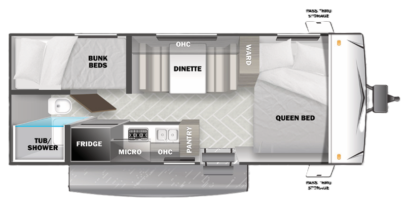 View 2023 Forest River EVO 177BQ complete specs and manufacturer brochures
