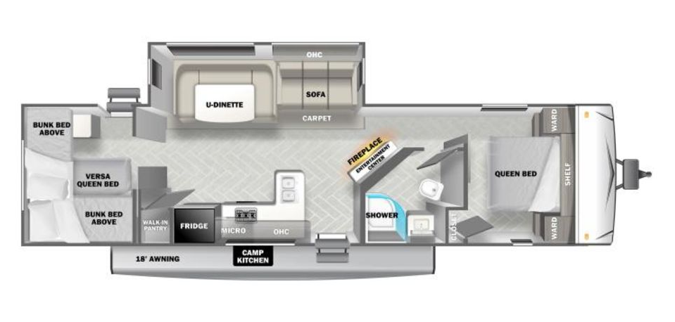 View 2023 Forest River EVO Elite 2960VB complete specs and manufacturer brochures