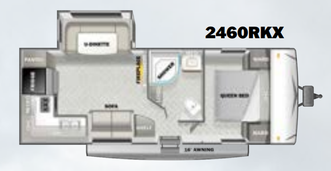 View 2023 Forest River EVO Lite 2460RKX complete specs and manufacturer brochures