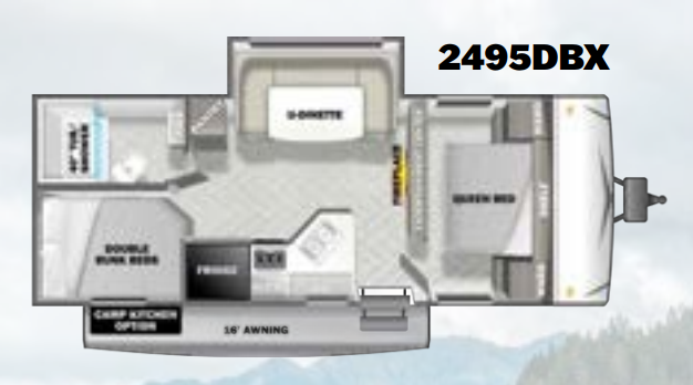 View 2023 Forest River EVO Lite 2495DBX complete specs and manufacturer brochures
