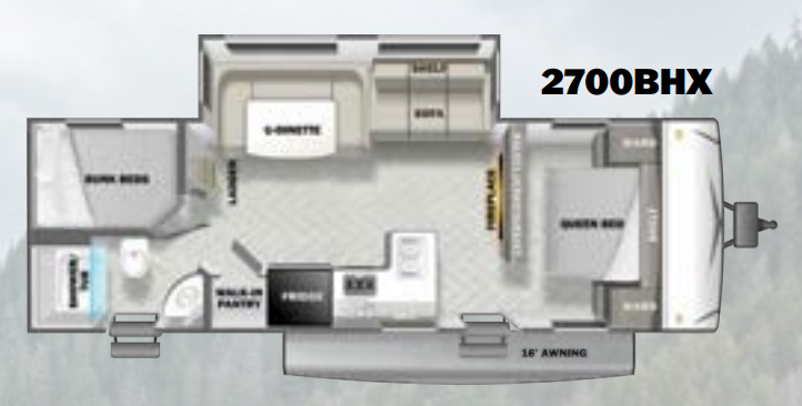 View 2023 Forest River EVO Lite 2700BHX complete specs and manufacturer brochures
