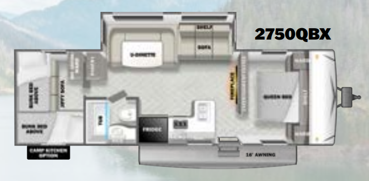 View 2023 Forest River EVO Lite 2750QBX complete specs and manufacturer brochures