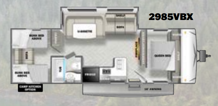 View 2023 Forest River EVO Lite 2985VBX complete specs and manufacturer brochures