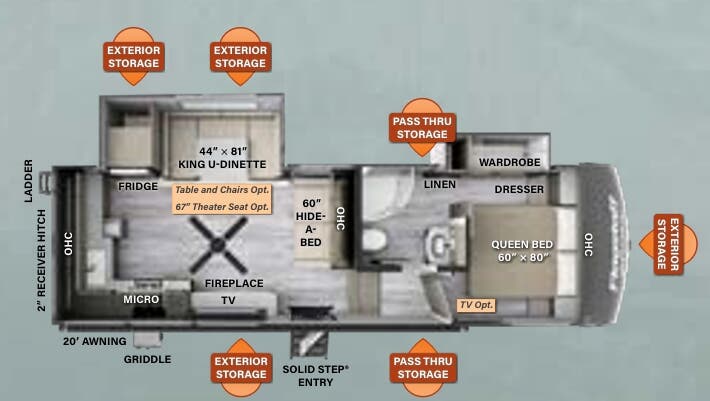 View 2023 Forest River Flagstaff Classic 526RK complete specs and manufacturer brochures