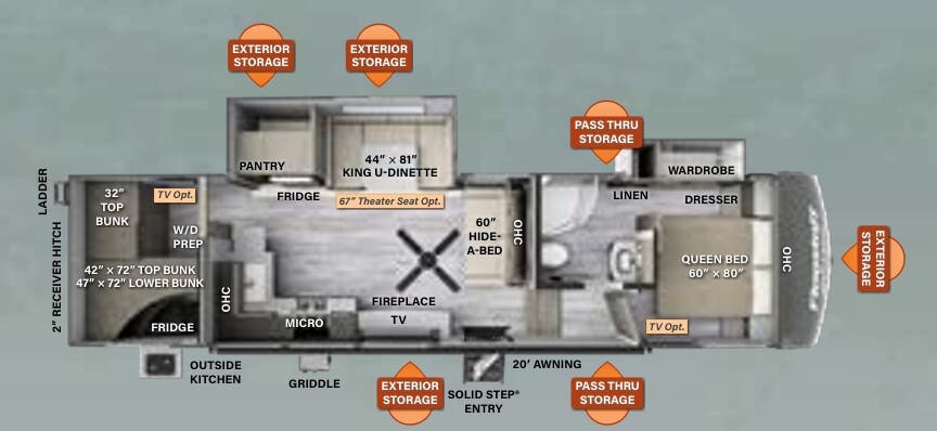 View 2023 Forest River Flagstaff Classic 529BH complete specs and manufacturer brochures