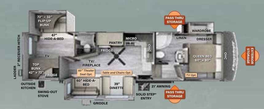 View 2023 Forest River Flagstaff Classic 529RWS complete specs and manufacturer brochures