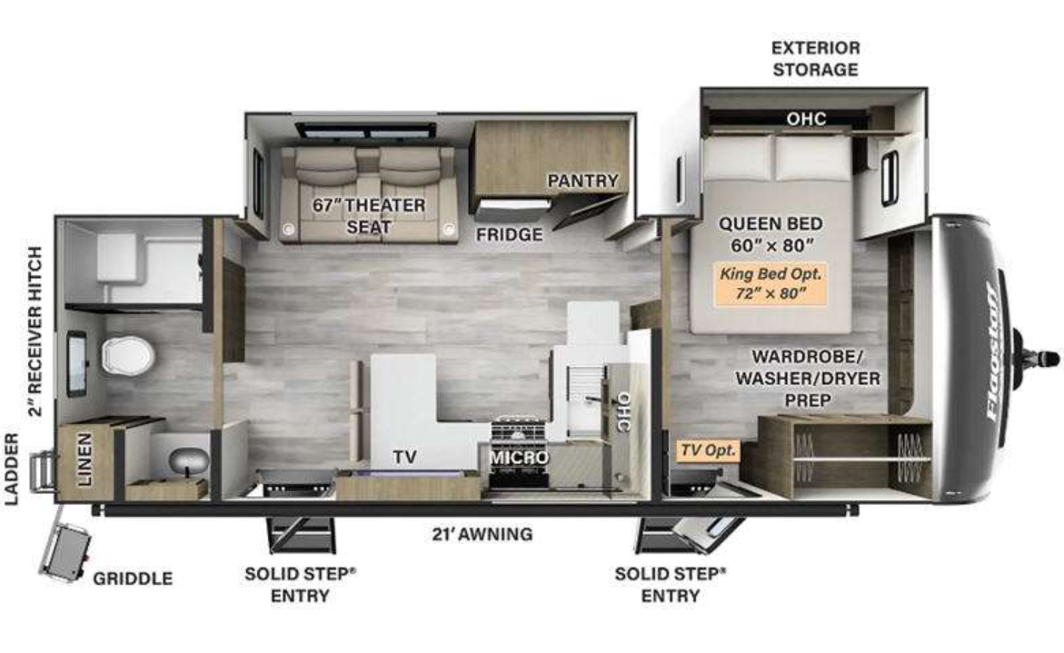 View 2023 Forest River Flagstaff Classic 826RBS complete specs and manufacturer brochures