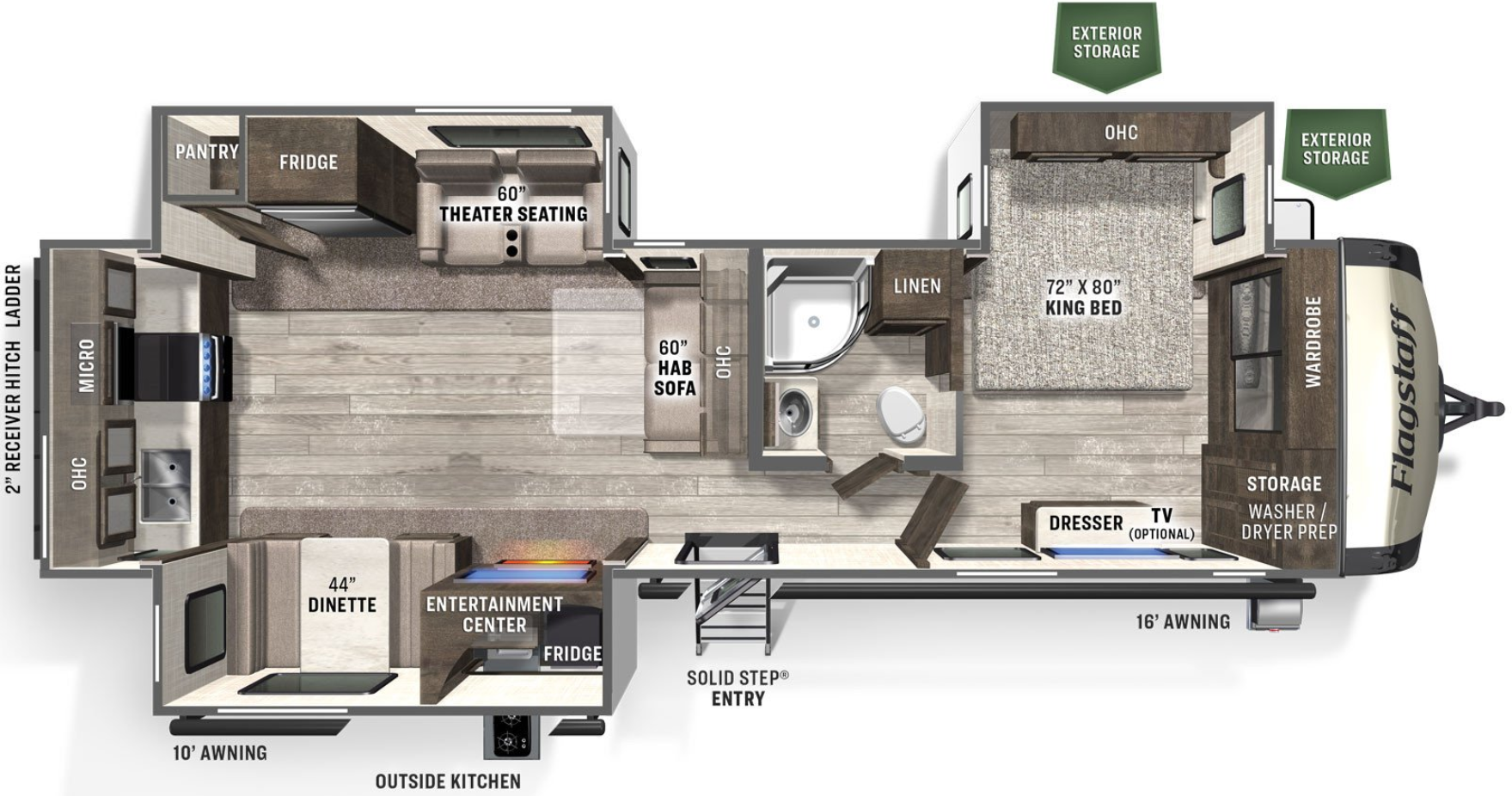 View 2023 Forest River Flagstaff Classic 832RKSB complete specs and manufacturer brochures