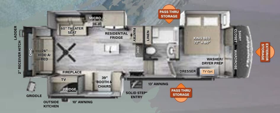View 2023 Forest River Flagstaff Classic 8529CSB complete specs and manufacturer brochures