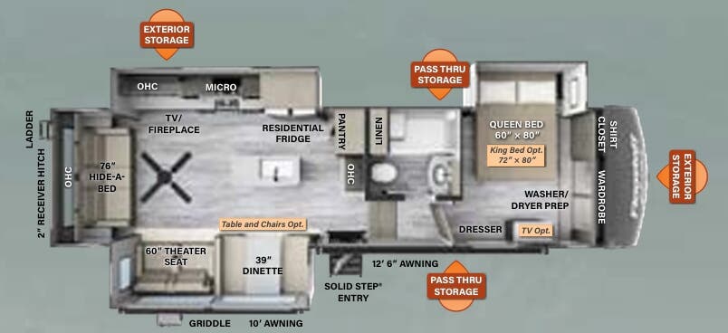 View 2023 Forest River Flagstaff Classic 8529RLBS complete specs and manufacturer brochures