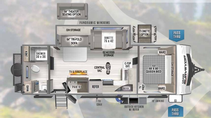View 2023 Forest River Grand Surveyor 267RBSS complete specs and manufacturer brochures