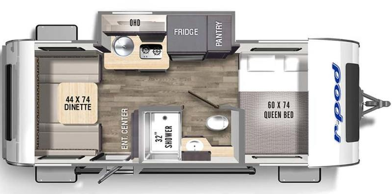 View 2023 Forest River R-Pod RP-190 complete specs and manufacturer brochures