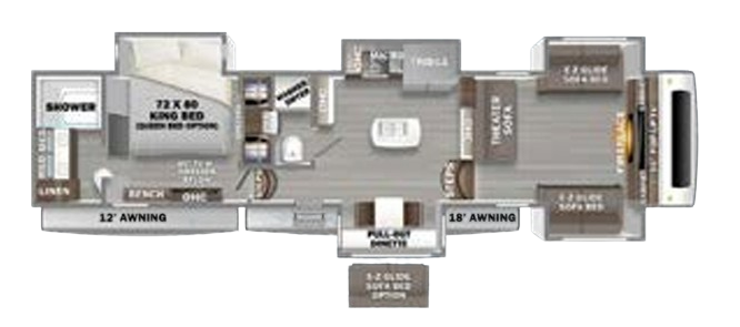 View 2023 Forest River RiverStone 39RBFL complete specs and manufacturer brochures