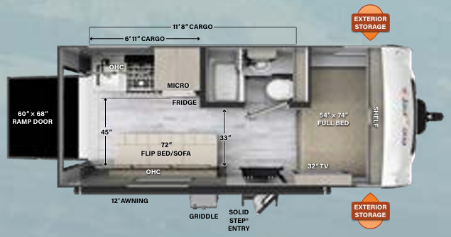 View 2023 Forest River Rockwood Geo Pro G19FBTH complete specs and manufacturer brochures