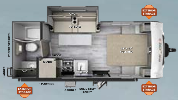 View 2023 Forest River Rockwood Geo Pro G20FBS complete specs and manufacturer brochures