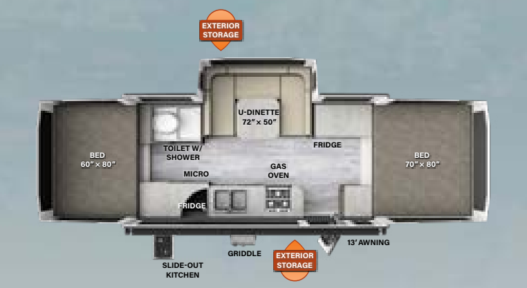 View 2023 Forest River Rockwood High Wall HW277 complete specs and manufacturer brochures