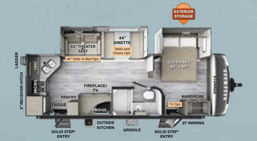 View 2023 Forest River Rockwood Ultra Lite 2614BS complete specs and manufacturer brochures