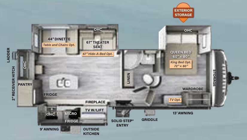 View 2023 Forest River Rockwood Ultra Lite 2720IK complete specs and manufacturer brochures