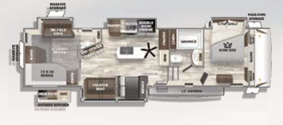 View 2023 Forest River Sabre 350BH complete specs and manufacturer brochures