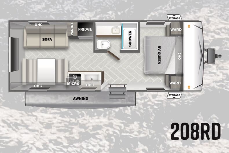 View 2023 Forest River Salem 208RD complete specs and manufacturer brochures