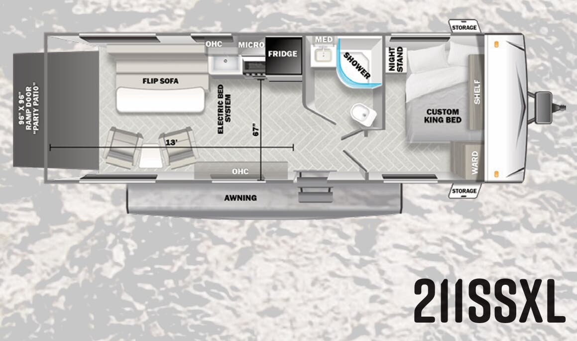 View 2023 Forest River Salem 211SSXL complete specs and manufacturer brochures