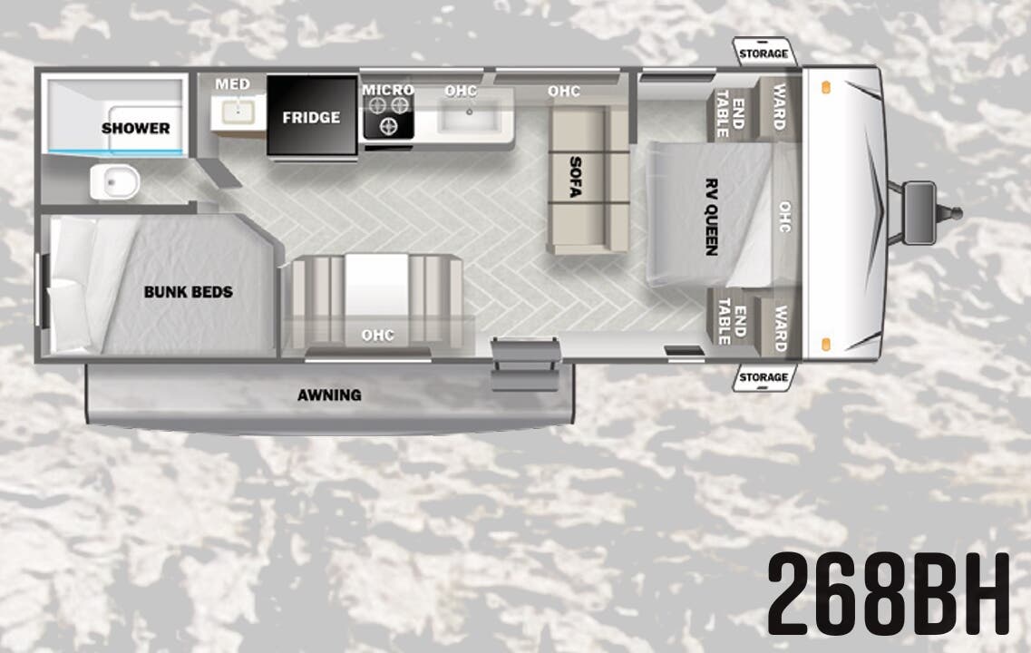View 2023 Forest River Salem 268BH complete specs and manufacturer brochures