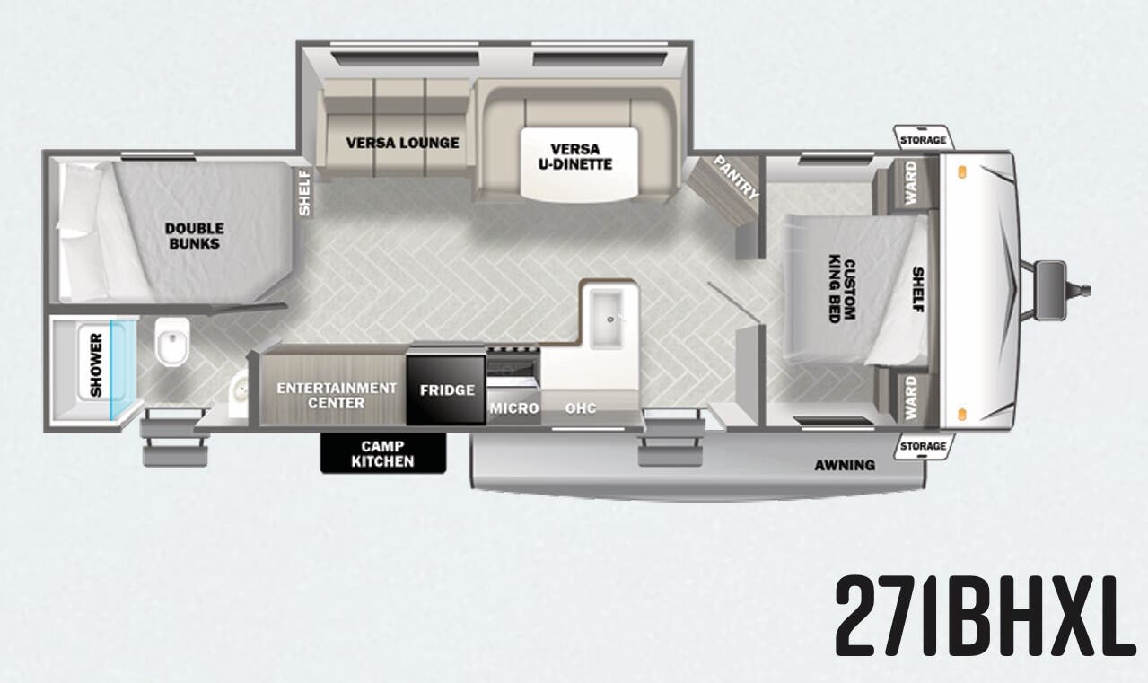 View 2023 Forest River Salem 271BHXL complete specs and manufacturer brochures