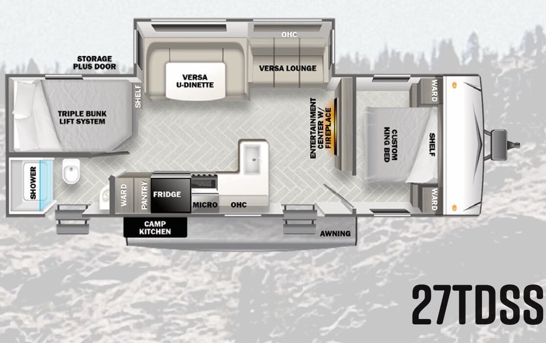 View 2023 Forest River Salem 27TDSS complete specs and manufacturer brochures