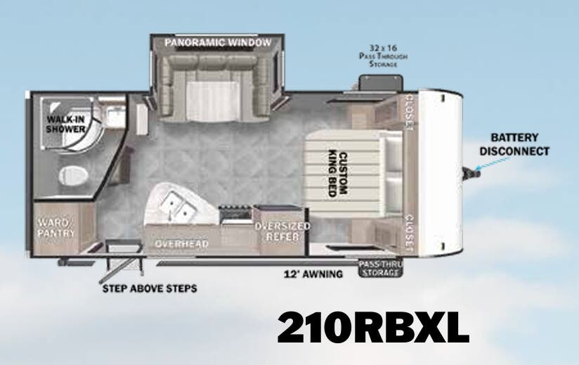 View 2023 Forest River Salem Cruise Lite 210RBXL complete specs and manufacturer brochures