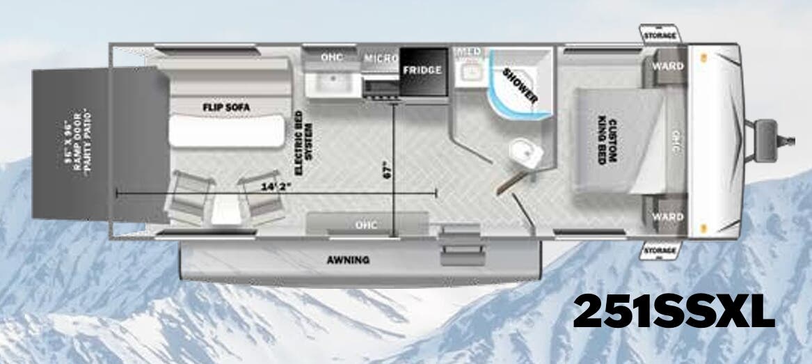 View 2023 Forest River Salem Cruise Lite 251SSXL complete specs and manufacturer brochures
